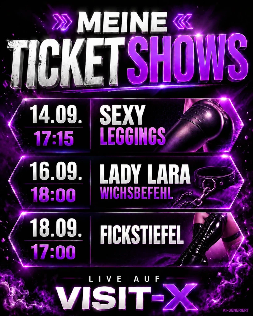Lara-CumKitten:Meine Shows diese Woche 💜 Lara-CumKitten:Meine Shows diese Woche 💜
