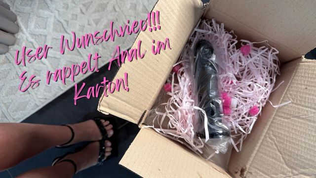 USER WUNSCHVIDEO!! Es rappelt Anal im Karton!