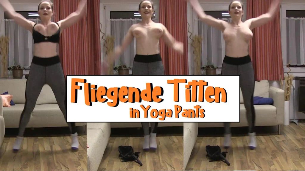 Fliegende Titten in Yoga Pants