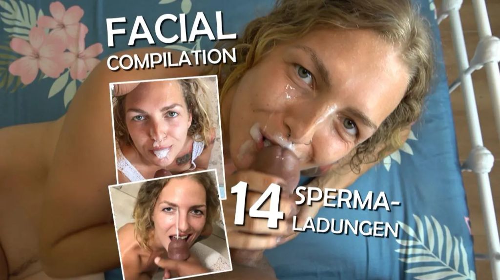 FACIAL COMPILATION 2 – 14 Spermaladungen!! thumbnail