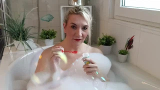 Sandybigboobs Bubble-bath-video
