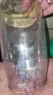 Wetgerman Pee in a big bottle