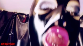Avengelique Black Rubber Tits Fantasy - Cock Jerking