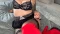 In roten Highheels und Nylons zum Orgasmus ! In roten Highheels und Nylons zum Orgasmus !