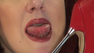 MissVivian Lipstick Lips, Tongue Fetish, Heels Licking