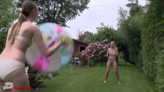 Bella-Klein Sexy Balloon Games in the Garden !!!