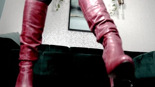 LadyDemona Become the servant of my red leather boots! POV