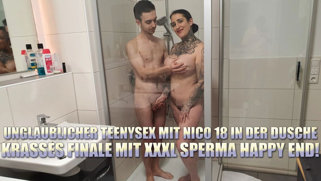 Unglaublicher Teenysex mit Nico 18 in der Dusche!