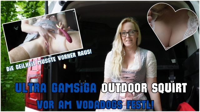 Ultra gamsiga OUTDOOR SQUIRT vor am Vodadogs Festl!
