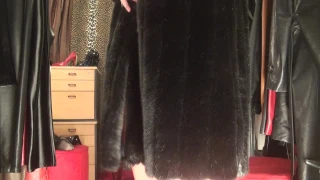 MissVivian Soft black fur coat