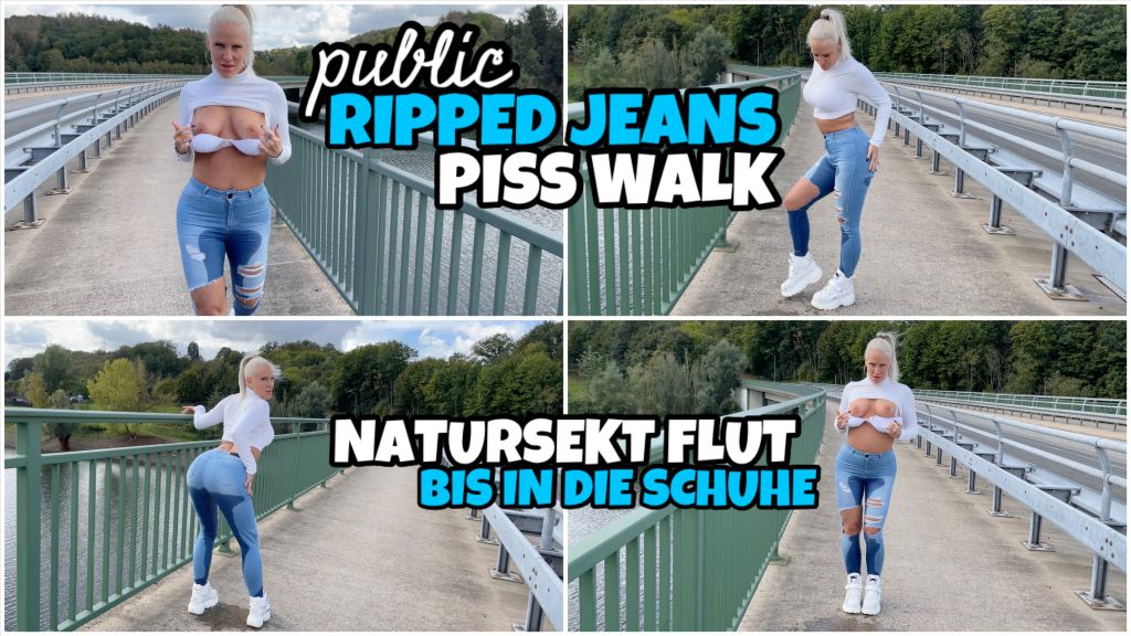 Public JEANS PISS Walk | NS Flut bis in die Schuhe