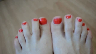 FetishhGoddess Red painted toes