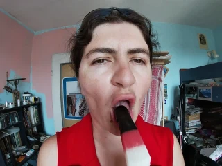 Charmella Sexy icecream licking