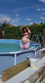 girly002 Me in my garden pool