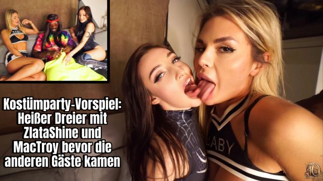 Dreier mit BBC bevor die Gäste auf die Kostümparty kommen