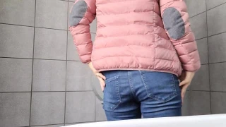 SexySuesse Normal woman?! Fingering in a public toilet