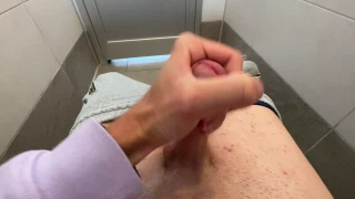 horneyboy98 Wanking on the toilet