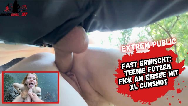 Riskanter Public Fick am Eibsee mit Mega Cumshot!