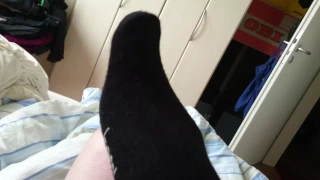 Nylonjunge73 Black Sneaker Socks