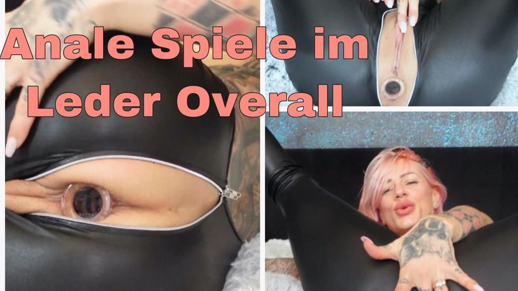 Anale Spiele im Leder Overall