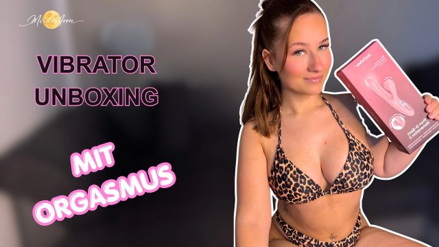 Vibrator unboxing mit Orgasmus
