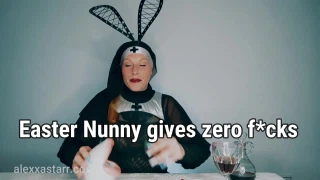 AlexxaStarr Easter Nun Cosplay Smoking Fetish Preview