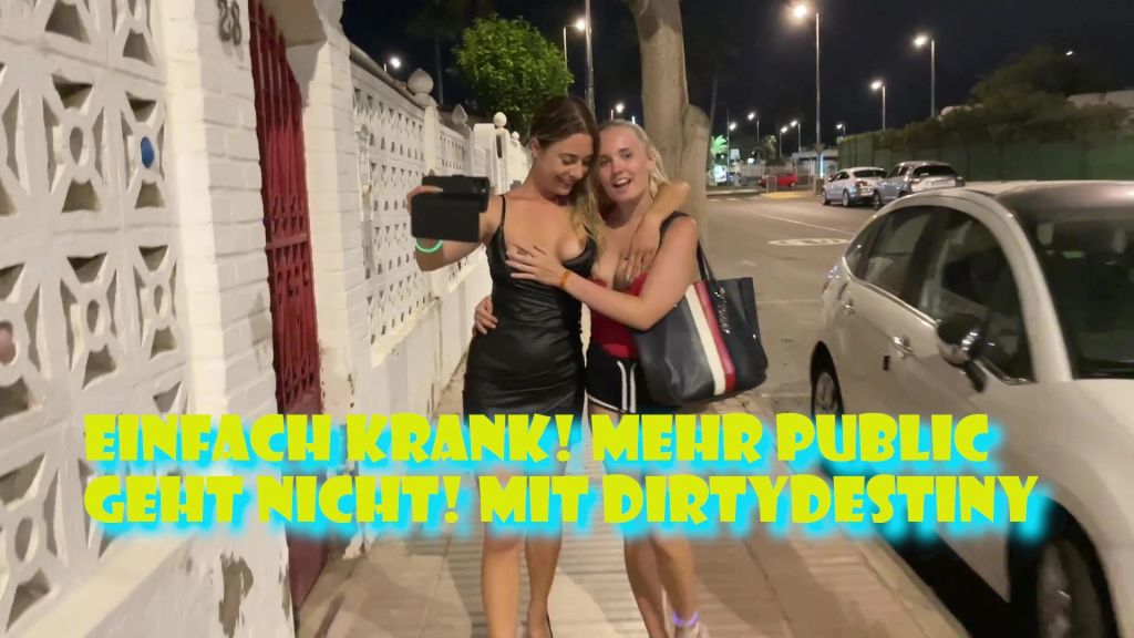 Einfach Krank! Public cam Show mit DirtyDestiny