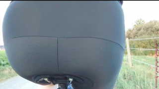 Nylonjunge73 Big ass on the bike seat 1