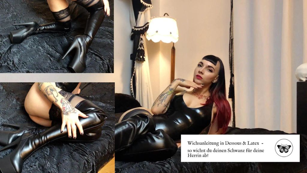 Wichsanleitung in Dessous & Latex